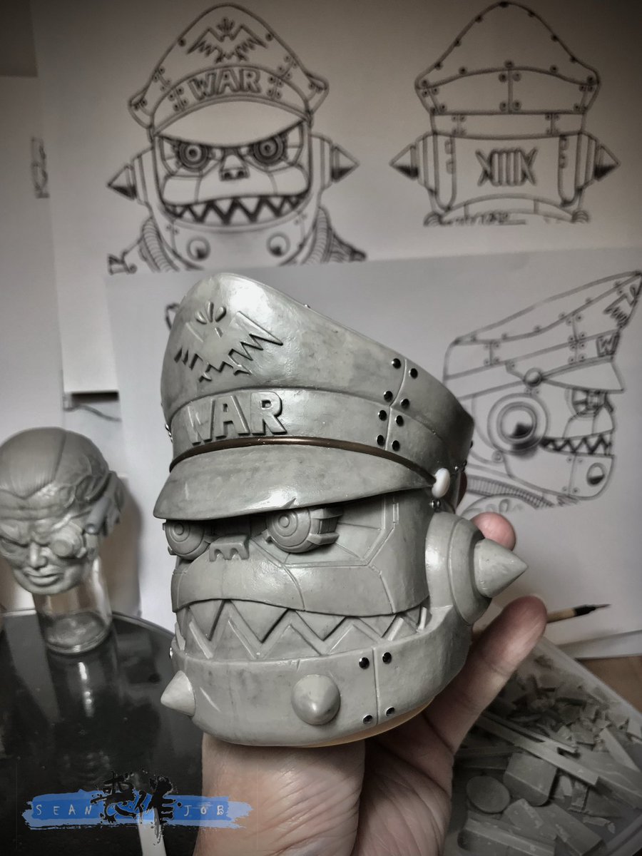 Seanjob_X's tweet photo. THE IRON CLAW - SUPREME LEADER GORDO
Robot head (additional head sculpt)

#sotakutoys #brackmetal #brackmetaltoys #sofubi #softvinyltoy #sofvitokyo #ソフビ #arttoy #designertoy #vinyltoys  #Sculpture #prototype  #Artist #SeanJob #喪作 #原型師 #搪膠 https://t.co/2q2CNRtBw5