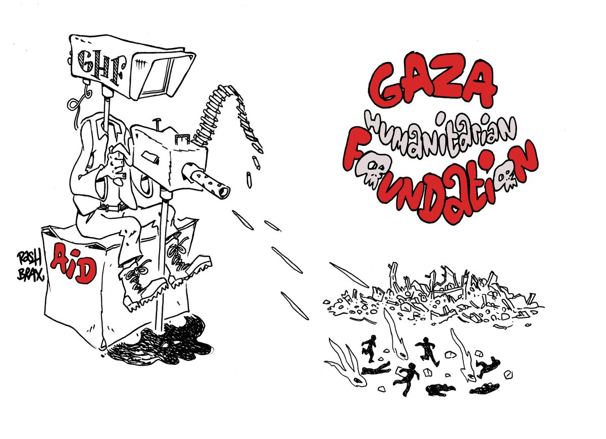 rashbrax's tweet photo. @CitizenMediaFR Deja +500 palestiniens tués lors des distribution de la Gaza Humanitarian Foundation, initiative israelo américaine pour remplacer les Nations Unies et les ONG indépendantes, en pleine famine organisée https://t.co/I87FU80gsB
