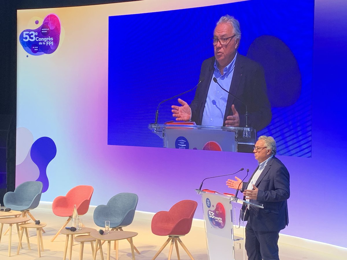 Le président de la <a href="/fpi_fr/">FPI France</a> <a href="/PascalBoulang18/">Pascal Boulanger</a> ouvre le 53e congrès des promoteurs en espérant des vents favorables pour la profession depuis Marseille. #immobilierneuf