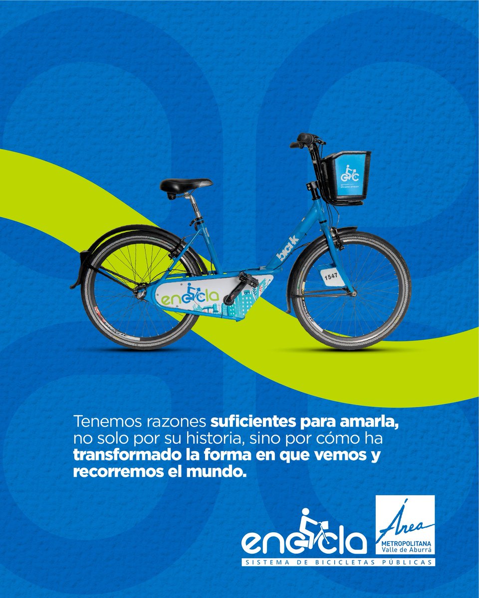 EnCicla's tweet photo. Desde EnCicla conectamos nuestro Valle de Aburrá con una forma de movilidad que ha hecho historia. 🚲💚
#SemanaDeLaBicicleta #HistoriaDeLaBicicleta #CiclismoUrbano #MovilidadSostenible #BiciLovers #CulturaCiclista #TransporteVerde #EnCicla https://t.co/td7dEflr9I