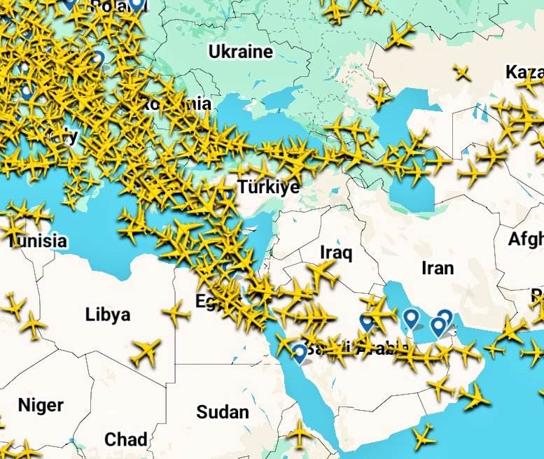 Look to the sky and you'll see our politics laid bare.

Over Ukraine, Iraq, Iran, Yemen, Sudan and Libya, the air is still.

On the ground, borders blur into mountains, forests and deserts. But from above, the lines get sharper as we swerve around the chaos of our necropolitics.
