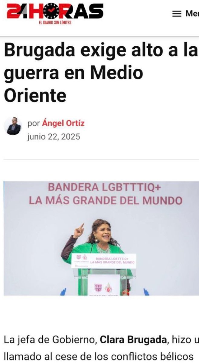 El Yaqui!!! Por un pueblo unido (@yaqui23472138) on Twitter photo Esta pinche vieja payasa <a href="/ClaraBrugadaM/">Clara Brugada Molina</a> exige alto a la guerra en medio oriente
Pero no exige a su procurador poner un alto a la violencia que se vive en CDMX Mucho menos aclara el crimen de Ximena Guzmán y José Muñoz porque trae el Cul0 cagad0 .
Alguna duda .?
#HijosDeMx Esta pinche vieja payasa <a href="/ClaraBrugadaM/">Clara Brugada Molina</a> exige alto a la guerra en medio oriente
Pero no exige a su procurador poner un alto a la violencia que se vive en CDMX Mucho menos aclara el crimen de Ximena Guzmán y José Muñoz porque trae el Cul0 cagad0 .
Alguna duda .?
#HijosDeMx