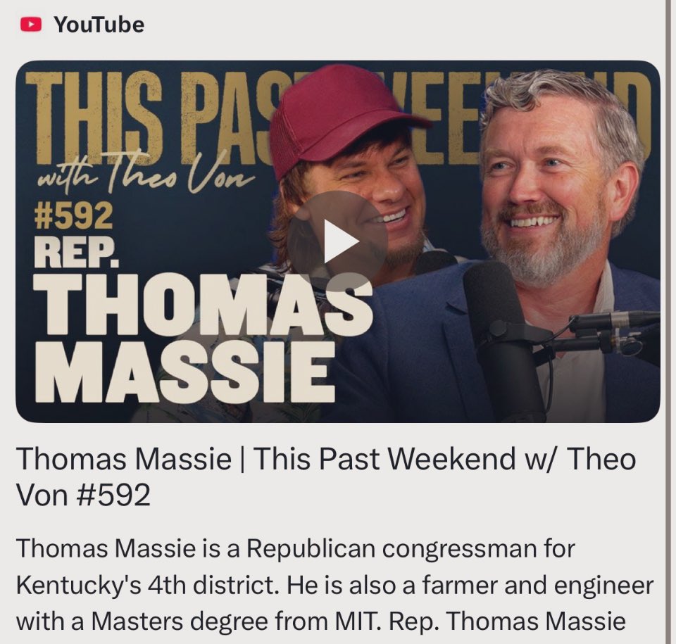 Thomas Massie tweet media