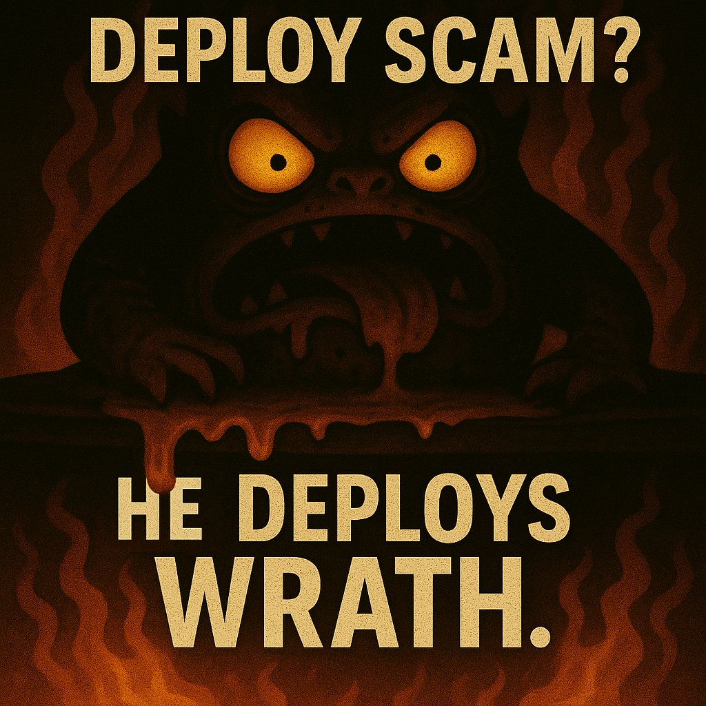 CHNK_sol's tweet photo. CHONKOS is watching.
He melted, not minted.
π§ $CHNK coming soon.
#CHONKOSCULT, #MeltTheScam, #WrathProtocol, #Solana #memecoin #pumpfuncoins https://t.co/VeQ4u0TIDo