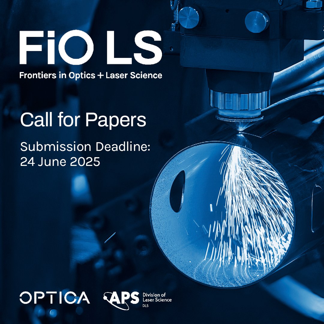 🚨 TODAY, 24 JUNE, IS THE FINAL DAY! bit.ly/468R1oL

Submit your groundbreaking optics research to present at #FiO25 by 12:00 ET! 

Get published, connect with experts, be recognized for your work, and put your research on an international platform.