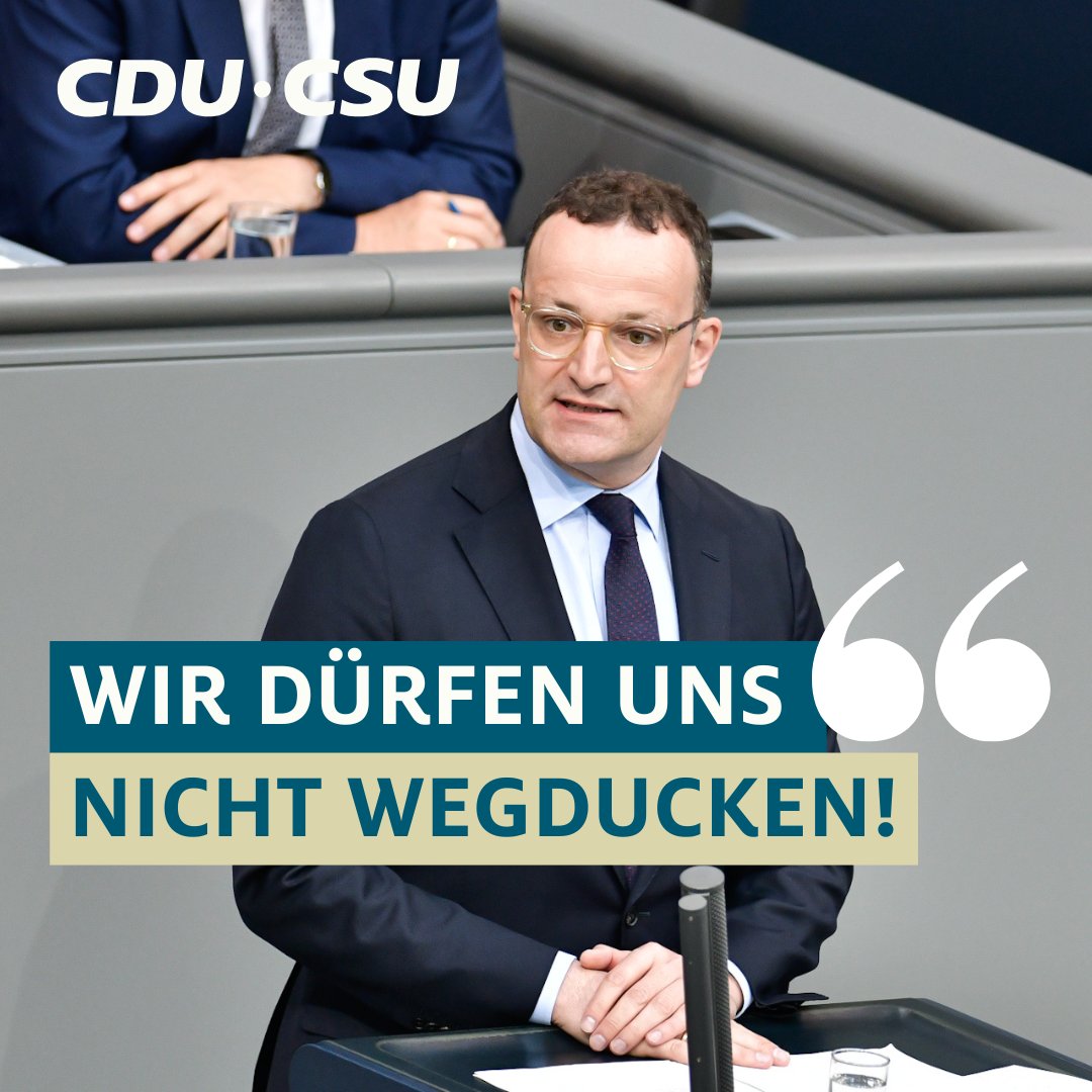 cducsubt's tweet photo. „Wenn es um unsere Sicherheit geht, wenn es um Frieden &amp; Freiheit geht, dürfen wir keine Abstriche machen. Wir dürfen uns nicht wegducken. Darum geht es beim #NATO-Gipfel”, so @jensspahn. https://t.co/CqkrP6aLR4