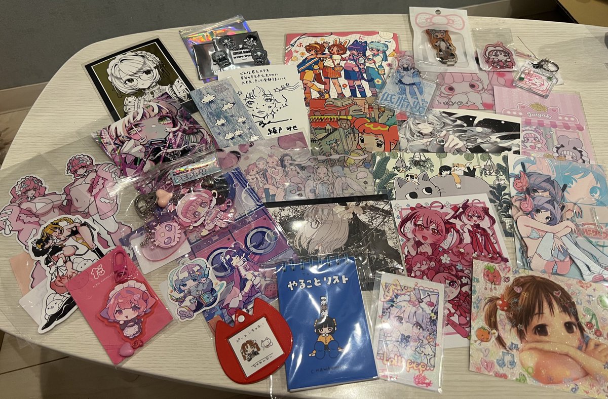 TCM購入品❣️前半後半どっちも行けて色々な方たちとお話できたしめちゃ楽しかった…
クリエイターの皆様、お疲れ様です(ᐡ ̳ᴗ ̫ ᴗ ̳ᐡ)
 #TCM1