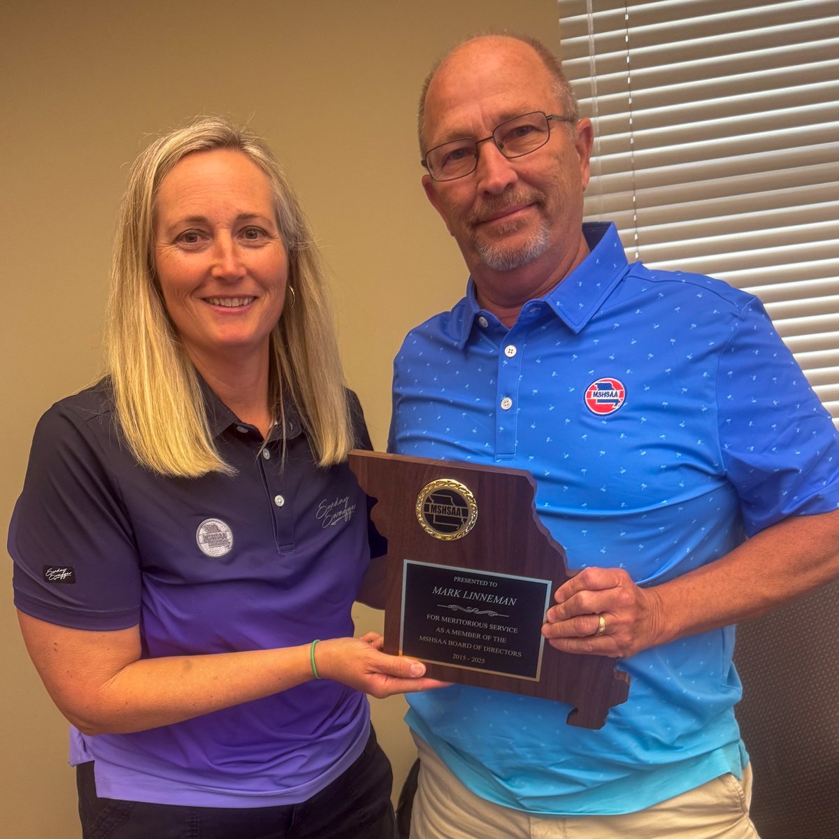 MSHSAAOrg's tweet image. We'd like to extend our sincere appreciation to Kevin Smith, Superintendent of the Lincoln School District, representing the Central District, and Mark Linneman, Athletic Director at Lutheran South, representing the St. Louis District, for their dedicated service on the MSHSAA…
