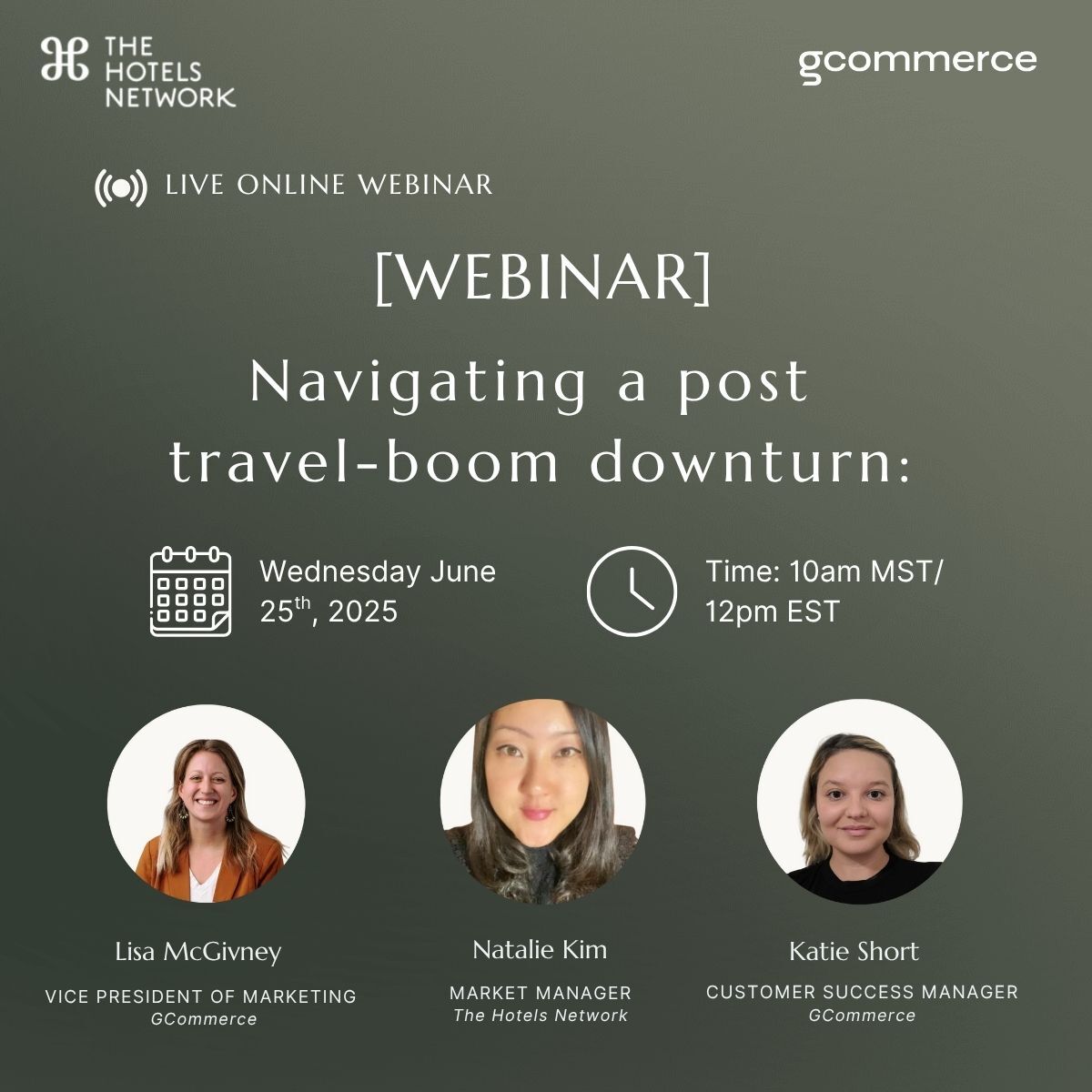 in this shifting landscape? 🏨

Join GCommerce and The Hotels Network for a webinar where we’ll reveal how strategic website personalization, targeted campaigns, and optimized hotel metasearch helped the Boston Harbor Hotel outperform during a market slowdown. 🚦