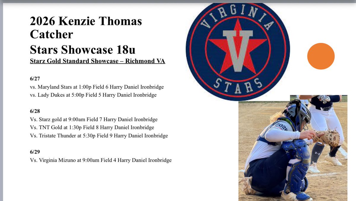 Makenzie Thomas (@kenziethomas05) on Twitter photo <a href="/StarzGoldEvents/">Starz Gold Events</a> coming up this weekend! We will be in Richmond with <a href="/Starsshowcasesb/">starsshowcasesoftball</a> a few more games with my girls ✨ <a href="/StarzGoldEvents/">Starz Gold Events</a> coming up this weekend! We will be in Richmond with <a href="/Starsshowcasesb/">starsshowcasesoftball</a> a few more games with my girls ✨