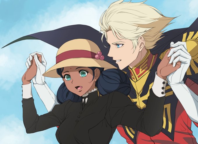 #ジークアクス最終回予想 
シャアがこっちのララァを迎えに行ってくれると良いなぁ……という願望と、
ちょっと関係無いですが、いつかキムタクさんがシャアを演じてくれないかなぁ……という願望を込めて描きました。

さあ、最終回です。ホントにどうなるんだろう…
#ジークアクス 