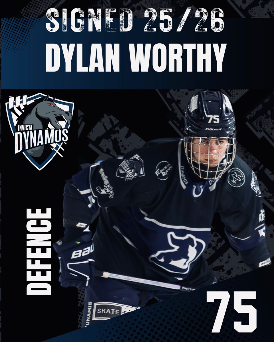 MOS WELCOME BACK WORTHY

The Invicta Dynamos are thrilled to announce the return of defenceman Dylan Worthy for the upcoming 2025/26 season.

After a standout debut campaign, Dylan is ready to build on a phenomenal first year at senior level. A product of the Invicta junior