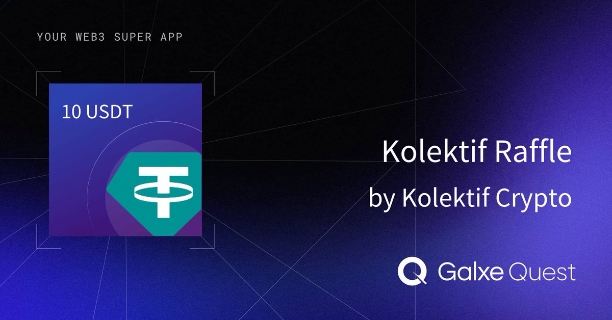 🪂 Kolektif Raffle for Server Boosters!

🤝Join Kolektif Raffle on <a href="/Galxe/">Galxe</a> and get a chance to win $10. 

app.galxe.com/quest/VZqkvnfD…