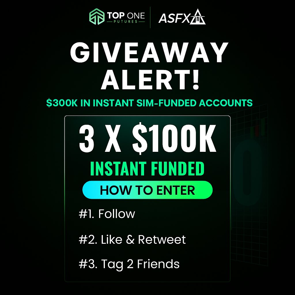 Austin Silver (@austinsilverfx) on Twitter photo ๐จFREE GIVEAWAY๐จ
Winners will be announced Friday morning!
All you have to doโฆ
1) follow <a href="/austinsilverfx/">Austin Silver</a> and <a href="/TopOneFutures/">TopOneFutures</a>
2) like & retweet this post
3) tag 2 traders in the replies!
Good luck! ๐จFREE GIVEAWAY๐จ
Winners will be announced Friday morning!
All you have to doโฆ
1) follow <a href="/austinsilverfx/">Austin Silver</a> and <a href="/TopOneFutures/">TopOneFutures</a>
2) like & retweet this post
3) tag 2 traders in the replies!
Good luck!