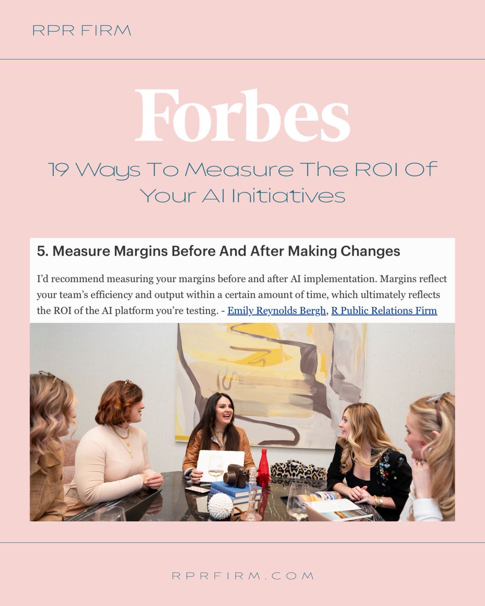 How to master AI in your business 💖

First, write out your most important KPIs and goals. Then set benchmarks on a timeline and measure the progress you’ve made at each one. 

Visit forbes.com to read the full article, along with many more featuring RPR’s CEO Emily.