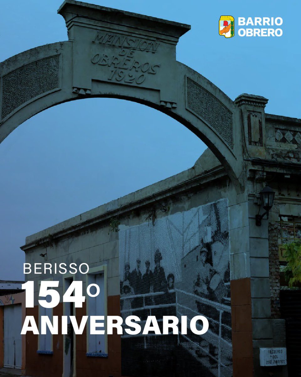 labarrioobrero's tweet photo. 154 Aniversario de Berisso • Recordamos nuestra historia y renovamos el compromiso con nuestro pueblo porque somos parte de esta trama colectiva que no olvida sus raíces. https://t.co/Tetnuaxaa9