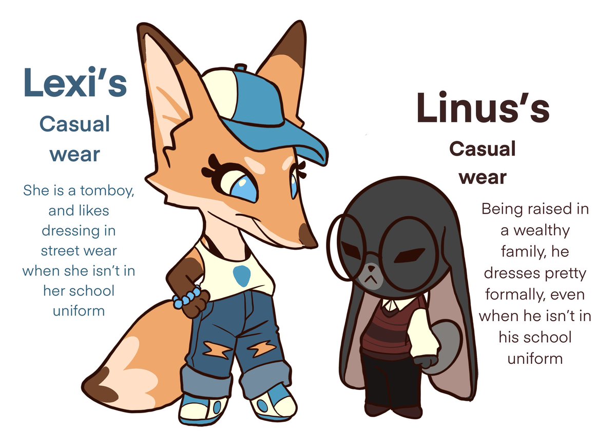 LexiandLinus's tweet image. Normal outfits for the little gremlins👁️👁️