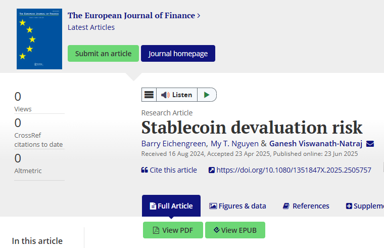Barry Eichengreen (@b_eichengreen) on Twitter photo Now out tandfonline.com/doi/full/10.10… Now out tandfonline.com/doi/full/10.10…