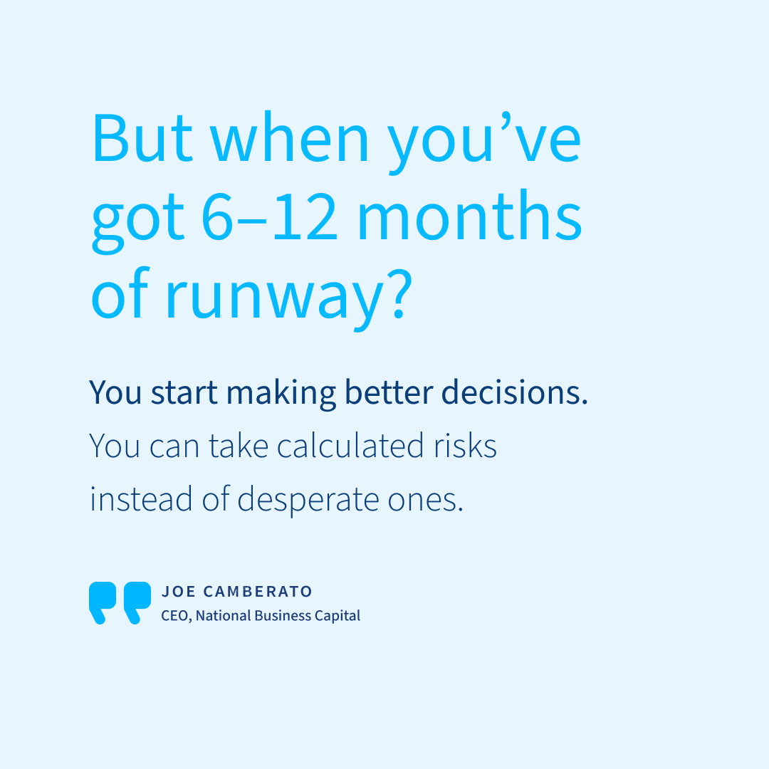 30 days of liquidity = panic.
60 = still tight.
90 = barely breathing.
But 6–12 months?
That’s where you lead, not react.
That’s the zone I aim for.

Not to play it safe,
But to stop building from fear.
📌 Build the cushion before you need it:

nationalbusinesscapital.com/smbs-build-res…