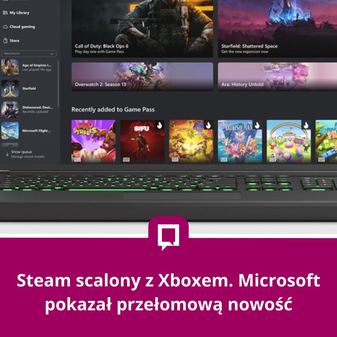 Nowość w aplikacji Xbox na PC może odmienić sposób, w jaki korzystamy z cyfrowych bibliotek gier. Microsoft rozpoczął testy funkcji, która pozwala użytkownikom agregować tytuły z różnych platform, w tym ze Steam
spidersweb.pl/2025/06/steam-…