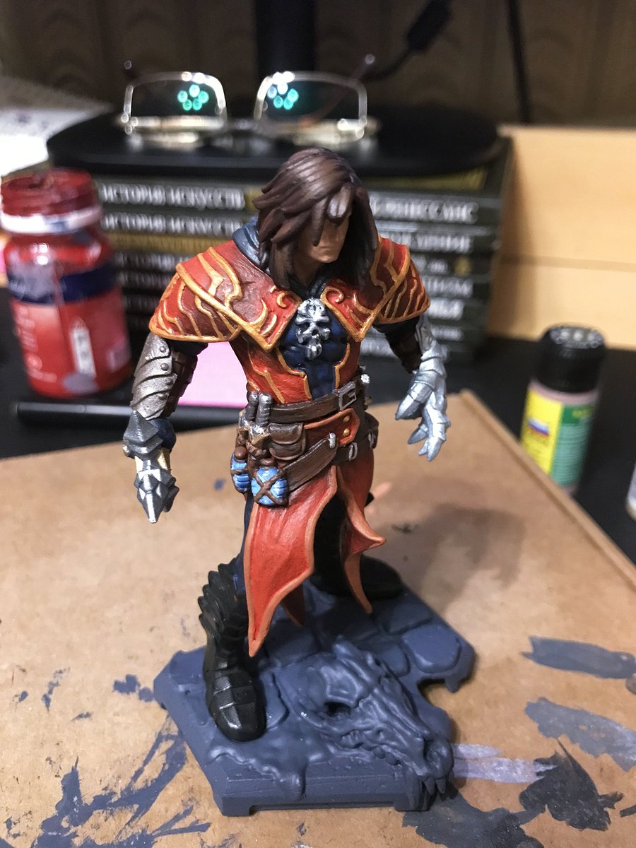 AliceYuric's tweet image. Process✨
It is not easy to paint such a small miniature, but I have an idea and I need to do it😌
#Castlevania #LordsofShadow #GabrielBelmont