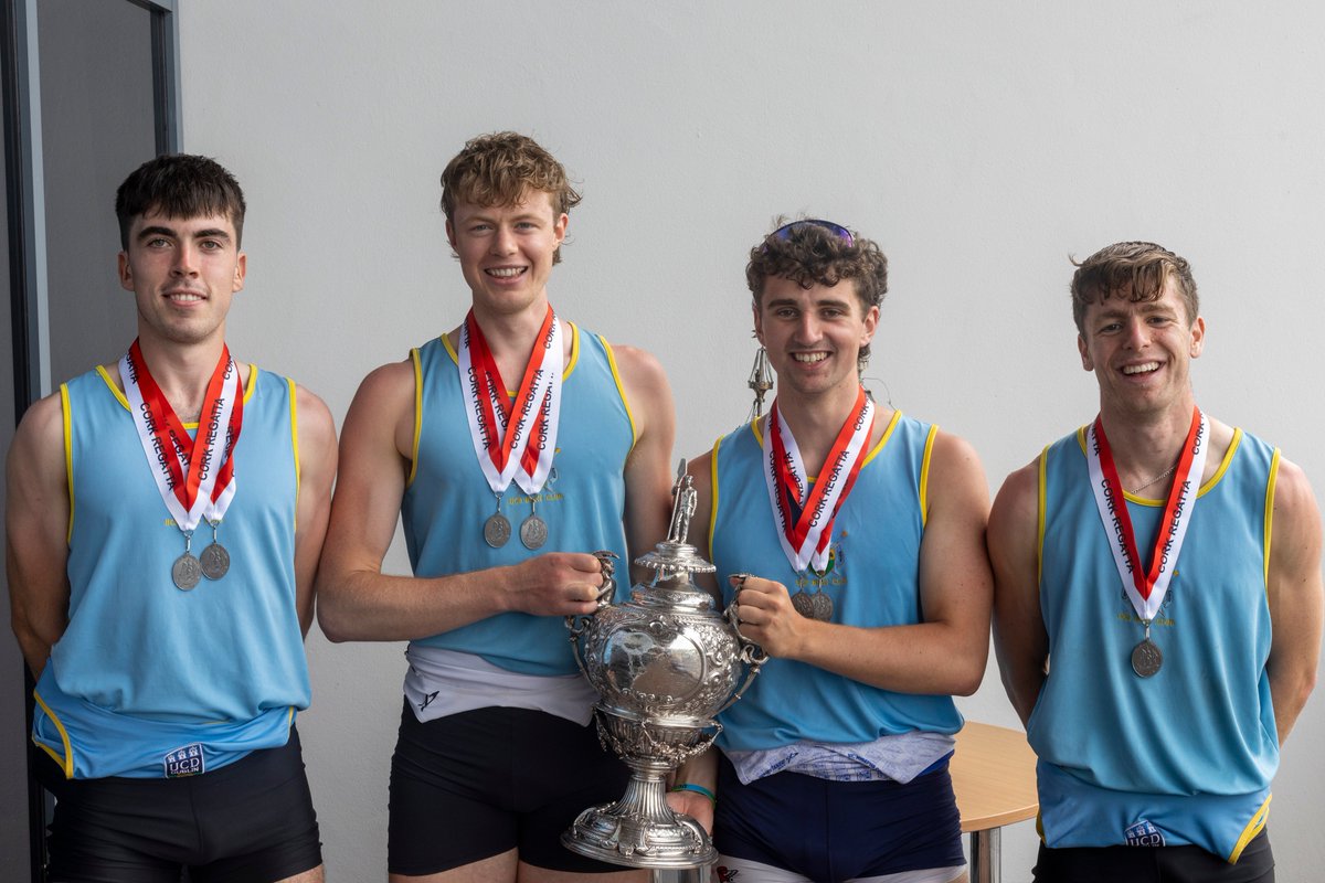 UCDBC's tweet image. Strong results at Cork Regatta 2025:

Men&apos;s Senior 8+ 🥇
Men&apos;s Senior 4- 🥇
Men&apos;s Club 2 4+ 🥇
Men&apos;s Novice 8+ 🥇

With the penultimate regatta out of the way, it&apos;s all steam ahead for the return to Inniscarra for the National Championships
#honcollege #adastra  #rowing