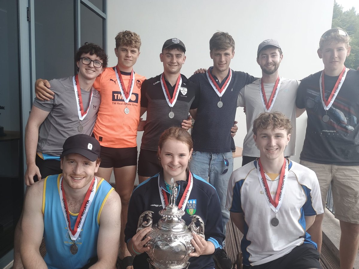 UCDBC's tweet image. Strong results at Cork Regatta 2025:

Men&apos;s Senior 8+ 🥇
Men&apos;s Senior 4- 🥇
Men&apos;s Club 2 4+ 🥇
Men&apos;s Novice 8+ 🥇

With the penultimate regatta out of the way, it&apos;s all steam ahead for the return to Inniscarra for the National Championships
#honcollege #adastra  #rowing