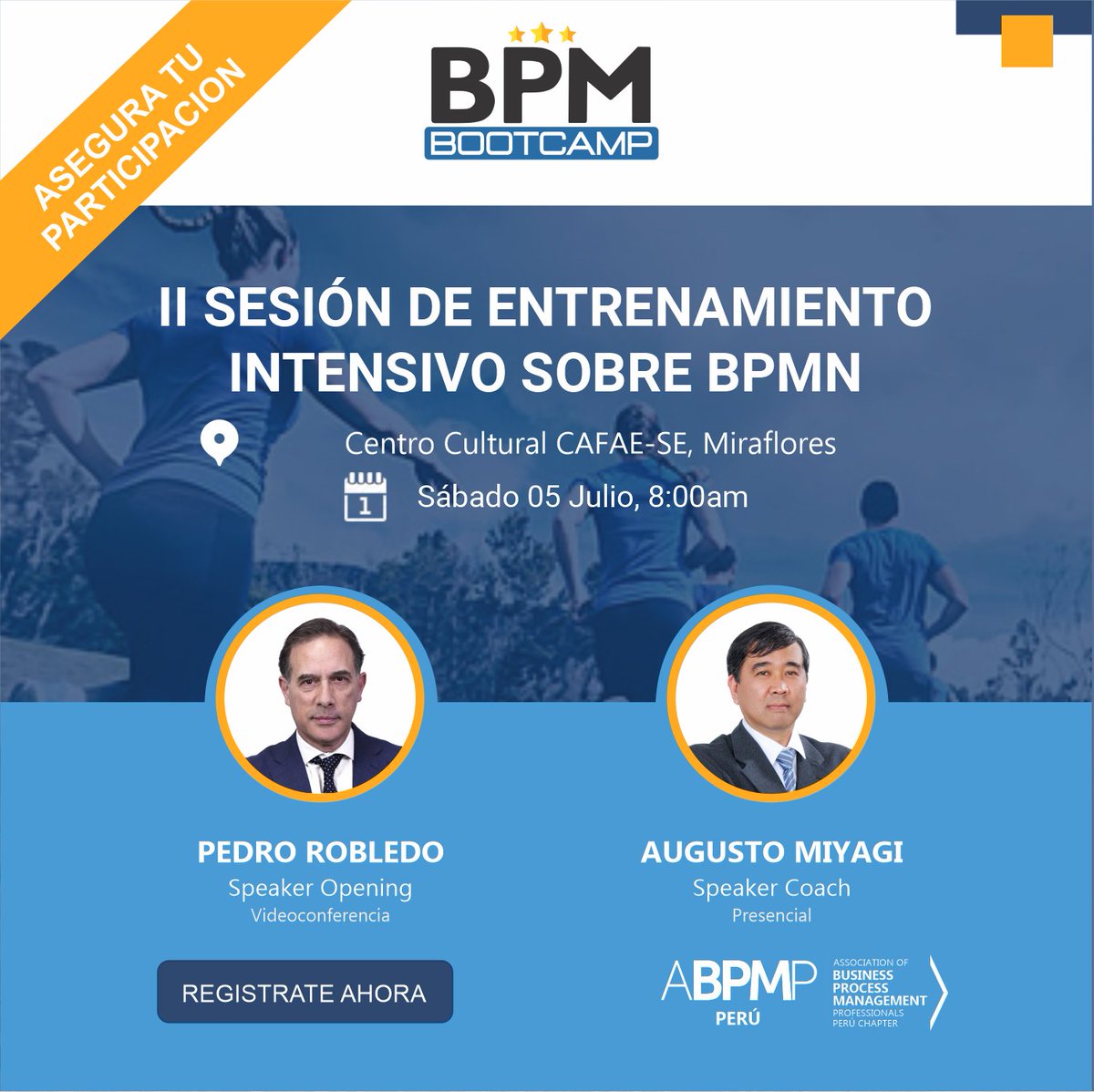 ABPMPpe's tweet photo. 🎯 Te invitamos al ✨II BPM Bootcamp✨, un programa de formación de alta intensidad sobre BPMN 2.0. (Vacantes limitadas)
📌Link: https://t.co/1KFxrSZKPf
🚀Celular: +51 914 071 033, para consultas o dudas por interno.
#bpmn #abpmp #bpm #training #bootcamp #bestpractices https://t.co/R5w9jNWCsy