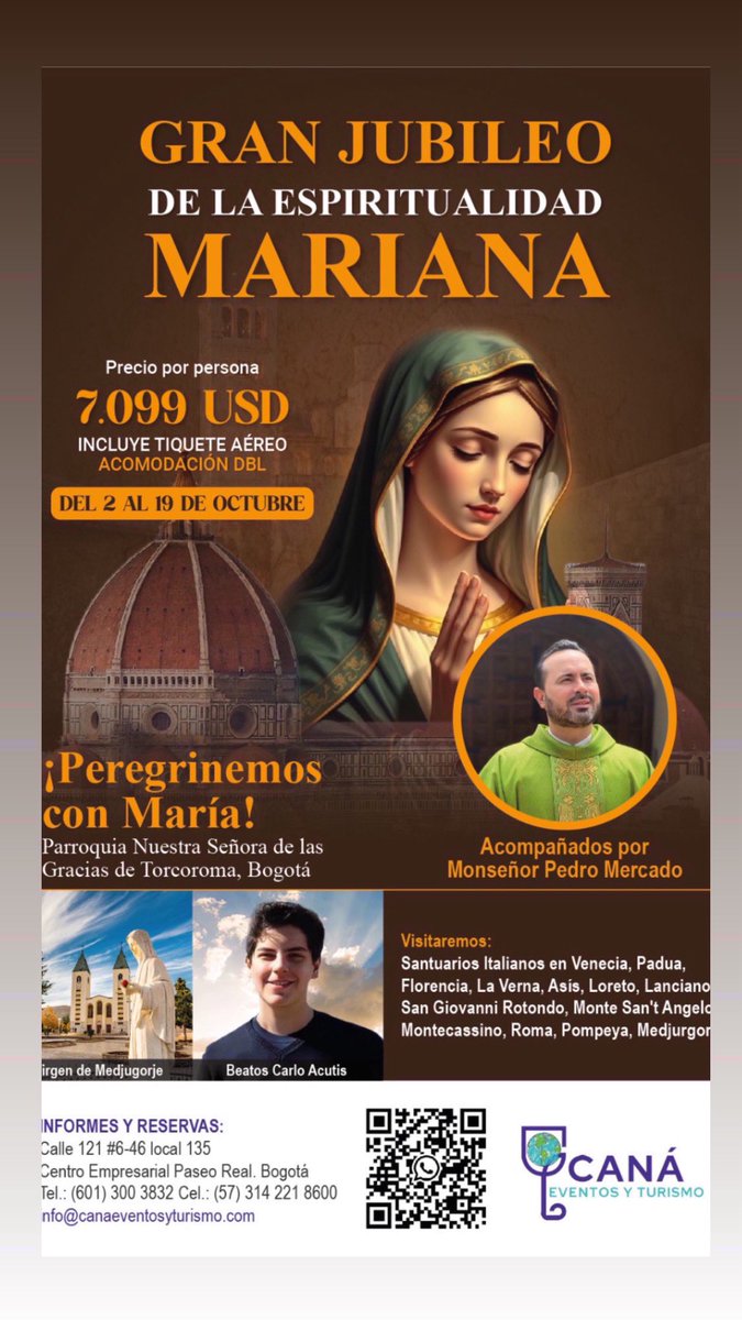 Los invitamos a participar en nuestra peregrinación jubilar mariana #Jubileo2025