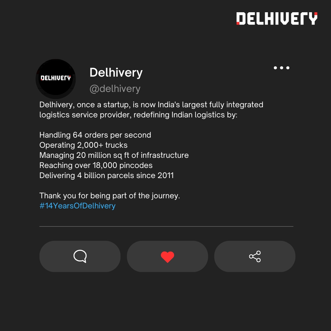 Delhivery tweet media