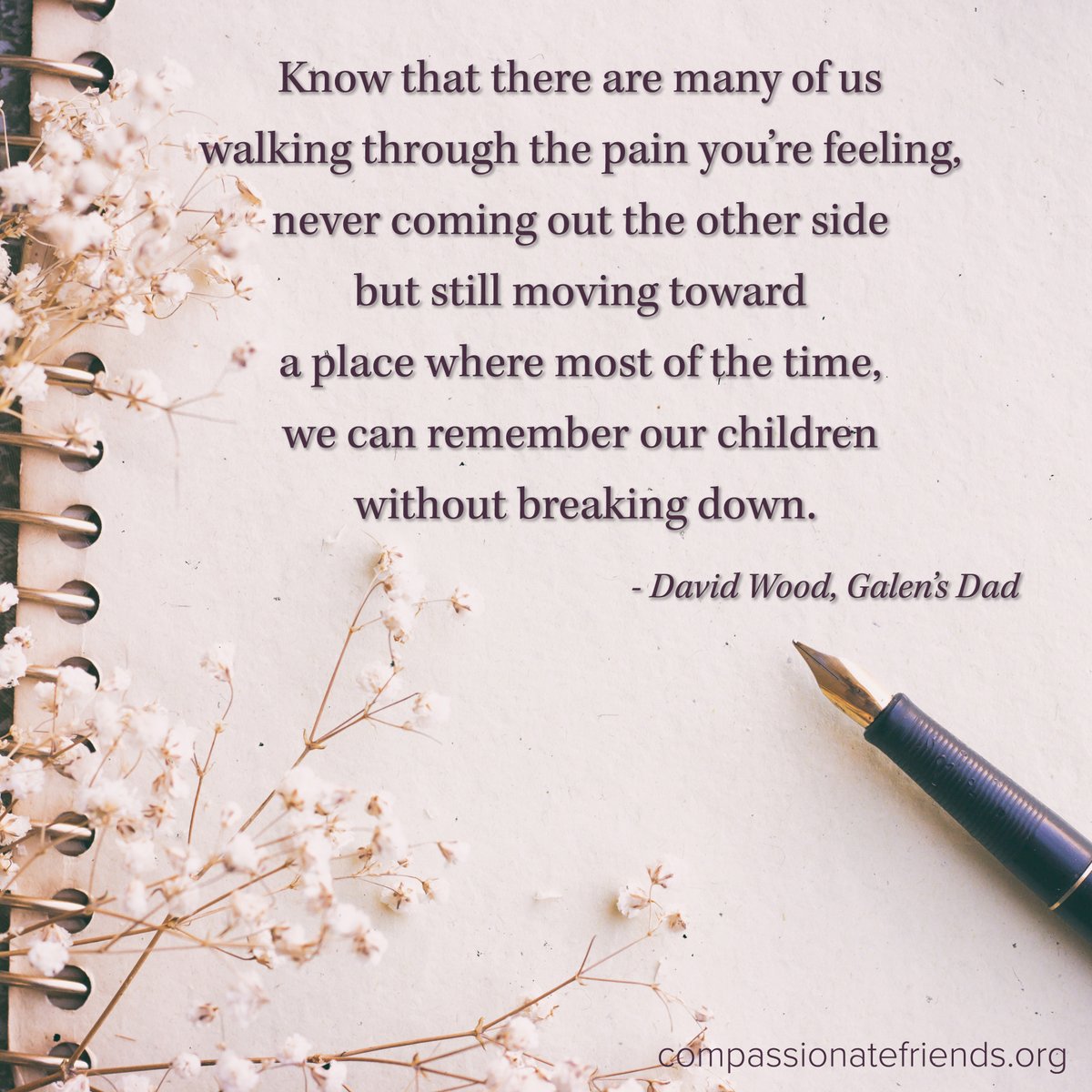 David Wood shares in a "A Letter to the Newly Bereaved." Visit our website to read the full article.