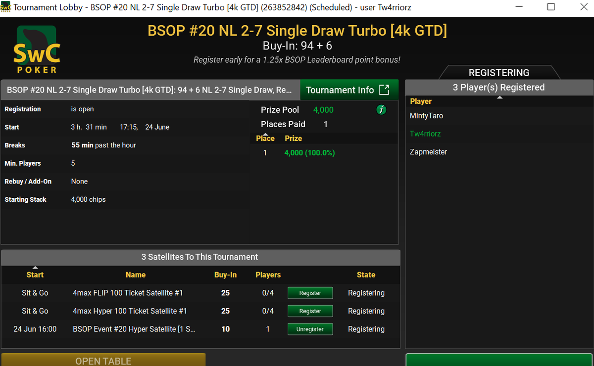 TonyW4rriorz's tweet photo. Live in '90, shall I give out a 50/50 Stake to the Deuce-Seven Single Draw on @SwCPoker today?
#singledraw #mixedgames #bsop https://t.co/6IaQ3zbpTA