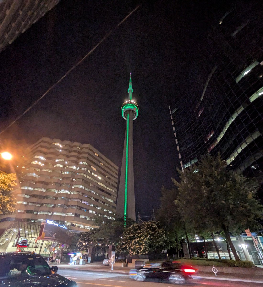 Happy #StJohnDay 
Today we celebrate the volunteers at the heart of #StJohnAmbulance. From emergency response to therapy dog visits and youth training, your impact across Toronto is unmatched.
🌃 The CN Tower lit up green
The Toronto sign glows today
All to say: thank you.