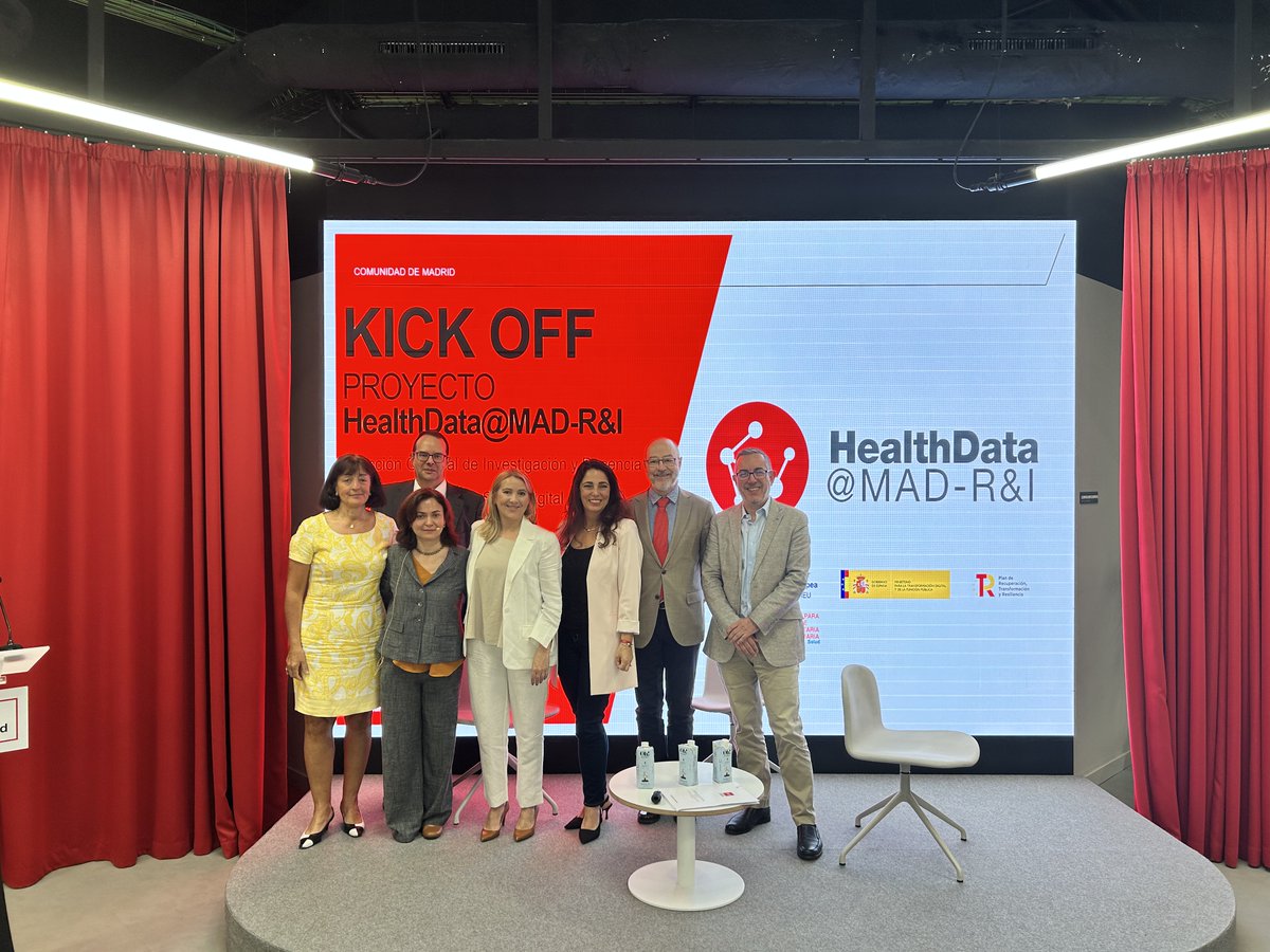 HealthData@MAD-R&I® (@healthdata_mad) on Twitter photo 🚀Celebramos la Kickoff del proyecto HealthData@MAD-R&I® para la creación de un espacio de datos de salud seguro y compartido con fines de investigación e innovación, financiado por #NextGenerationEU con 2.337.568 euros.
<a href="/HealthData_MAD/">HealthData@MAD-R&I®</a>
#DatosSalud #Investigación #Innovación 🚀Celebramos la Kickoff del proyecto HealthData@MAD-R&I® para la creación de un espacio de datos de salud seguro y compartido con fines de investigación e innovación, financiado por #NextGenerationEU con 2.337.568 euros.
<a href="/HealthData_MAD/">HealthData@MAD-R&I®</a>
#DatosSalud #Investigación #Innovación