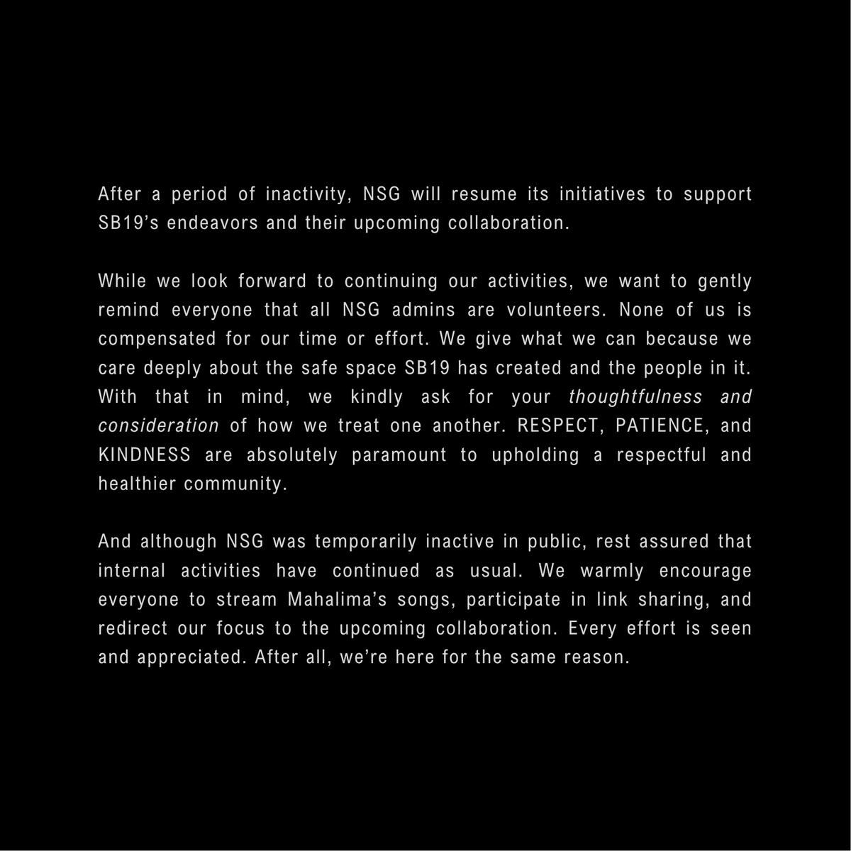 Please read.