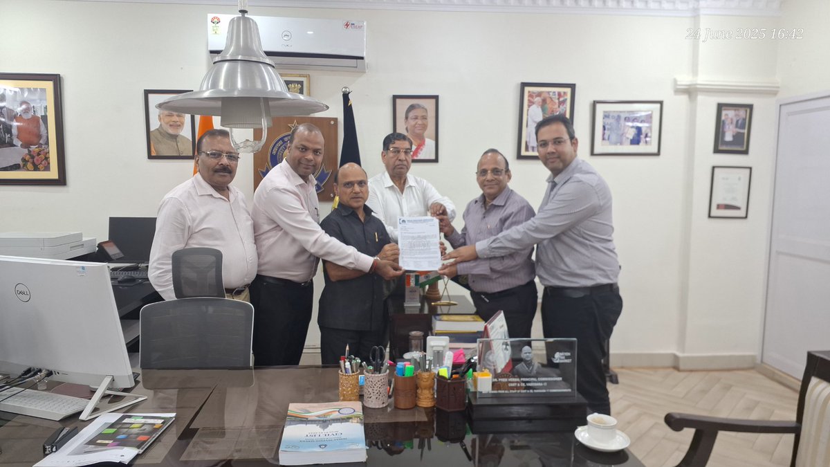 As a part of GST Day celebration,  GST Pakhwada was organised in CGST, Meerut. The grievances of Tax Payers and GST practitioners from Shamli and Moradabad were aderessed on 24.06.25 by Dr Prem Verma, IRS, Principal Commissioner, CGST, Meerut.