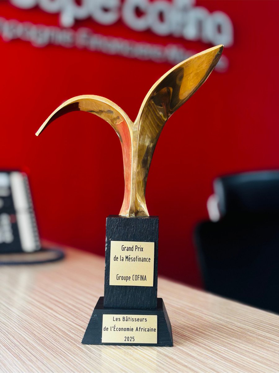 Le mardi 17 juin, le Groupe COFINA a reçu le Grand Prix de la Mésofinance lors de la 15ᵉ édition du Forum des Bâtisseurs de l’Économie Africaine, qui s’est tenu à l’espace LatrilleEvents.

Cette distinction vient saluer notreengagement continu pour le développement de la
