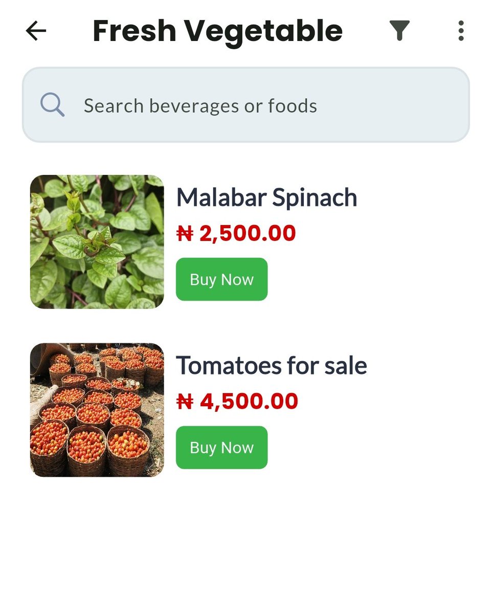Edu (@eduele5) on Twitter photo If you're in Lagos, Ibadan, Portharcourt, Abuja or anywhere in Nigeria?
And you want to buy fresh farm produce online, check out <a href="/greenmarket_ng/">greenmarket.com.ng</a>
From Rice, Fish, Broilers, Eggs, Oil, goat, snail, Tomatoes etc
You can check them out here👇 play.google.com/store/apps/det… If you're in Lagos, Ibadan, Portharcourt, Abuja or anywhere in Nigeria?
And you want to buy fresh farm produce online, check out <a href="/greenmarket_ng/">greenmarket.com.ng</a>
From Rice, Fish, Broilers, Eggs, Oil, goat, snail, Tomatoes etc
You can check them out here👇 play.google.com/store/apps/det…