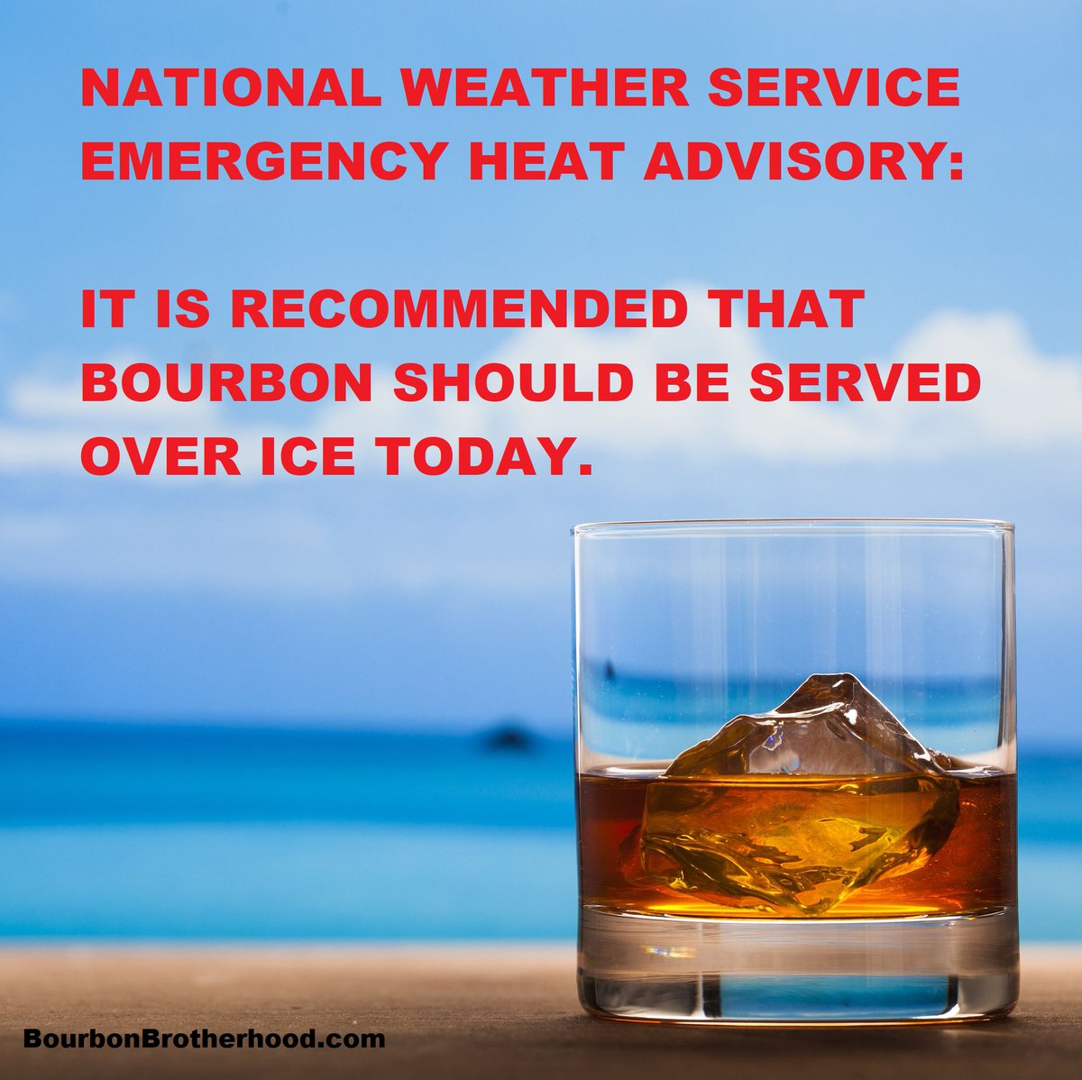 BourbonBrother's tweet photo. #heat #summer #summerheat #heatadvisory #summertime #bourbon #whiskey #heatwave https://t.co/0DpBtsPKql