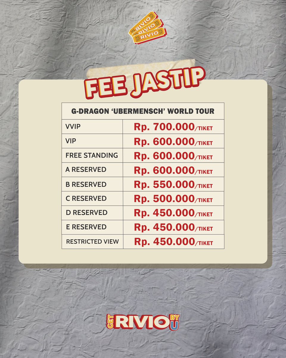 Get Rivio by U | Jastip Tiket Konser ๐ซ tweet media