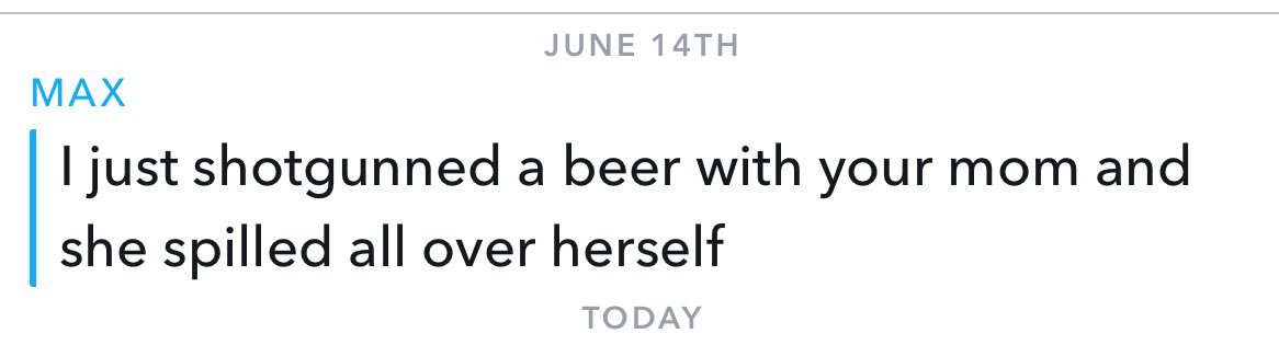 LaughterHaver's tweet image. Just opened a Snapchat from a guy I haven’t spoken to in 8 years