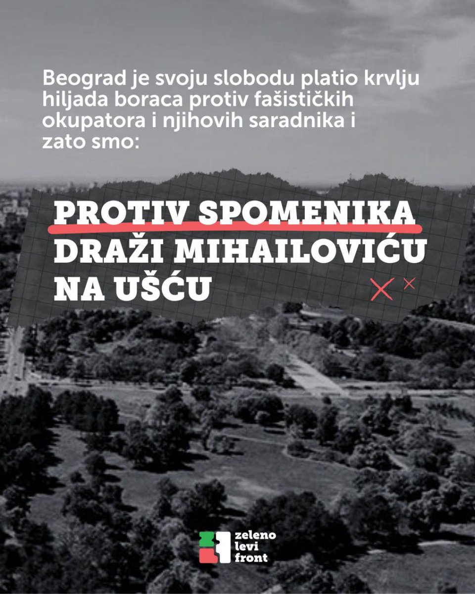 ❌ Protivimo se izgradnji spomenika Draži Mihailoviću - POTPIŠI PETICIJU!

Spomenik Draži Mihailoviću bio bi uvreda za sve žrtve zločina koje su sprovodili četnici pod njegovom komandom. 

Najgori gradonačelnik u istoriji Beograda, Aleksandar Šapić ponovo pokušava da nametne