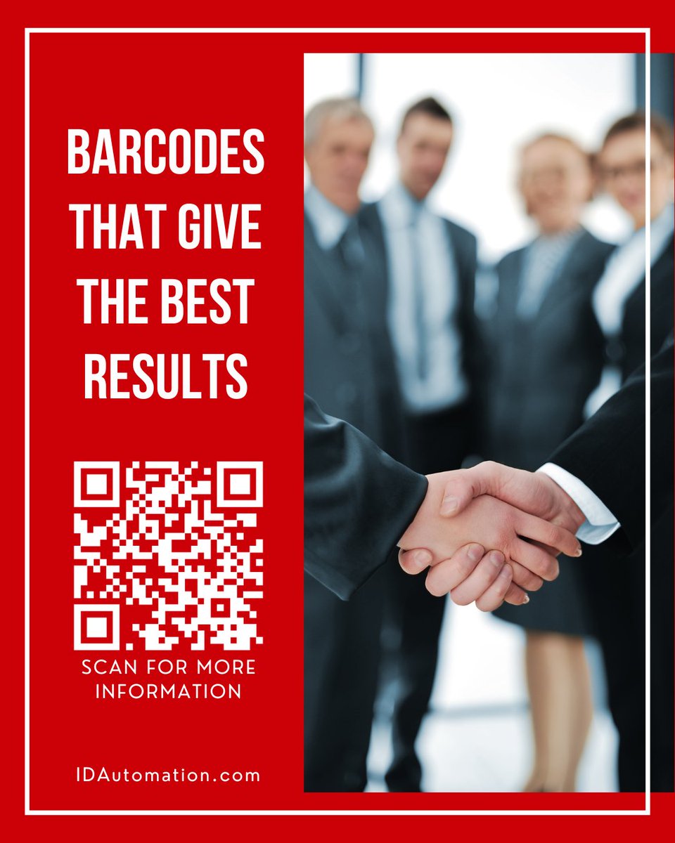 IDAutomation's tweet photo. Barcodes that mean business.
Scan for results you can trust.

 📲https://t.co/ad9rop3Uax

#Barcodes #QRCodes #Automation #sales https://t.co/WlfEjswI9X