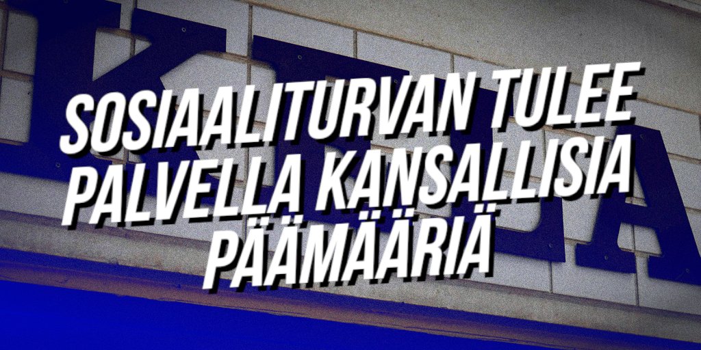 SinimustaLiike's tweet image. Sosiaaliturvan tulee palvella kansallisia päämääriä
sinimustaliike.fi/uutiset/sosiaa…