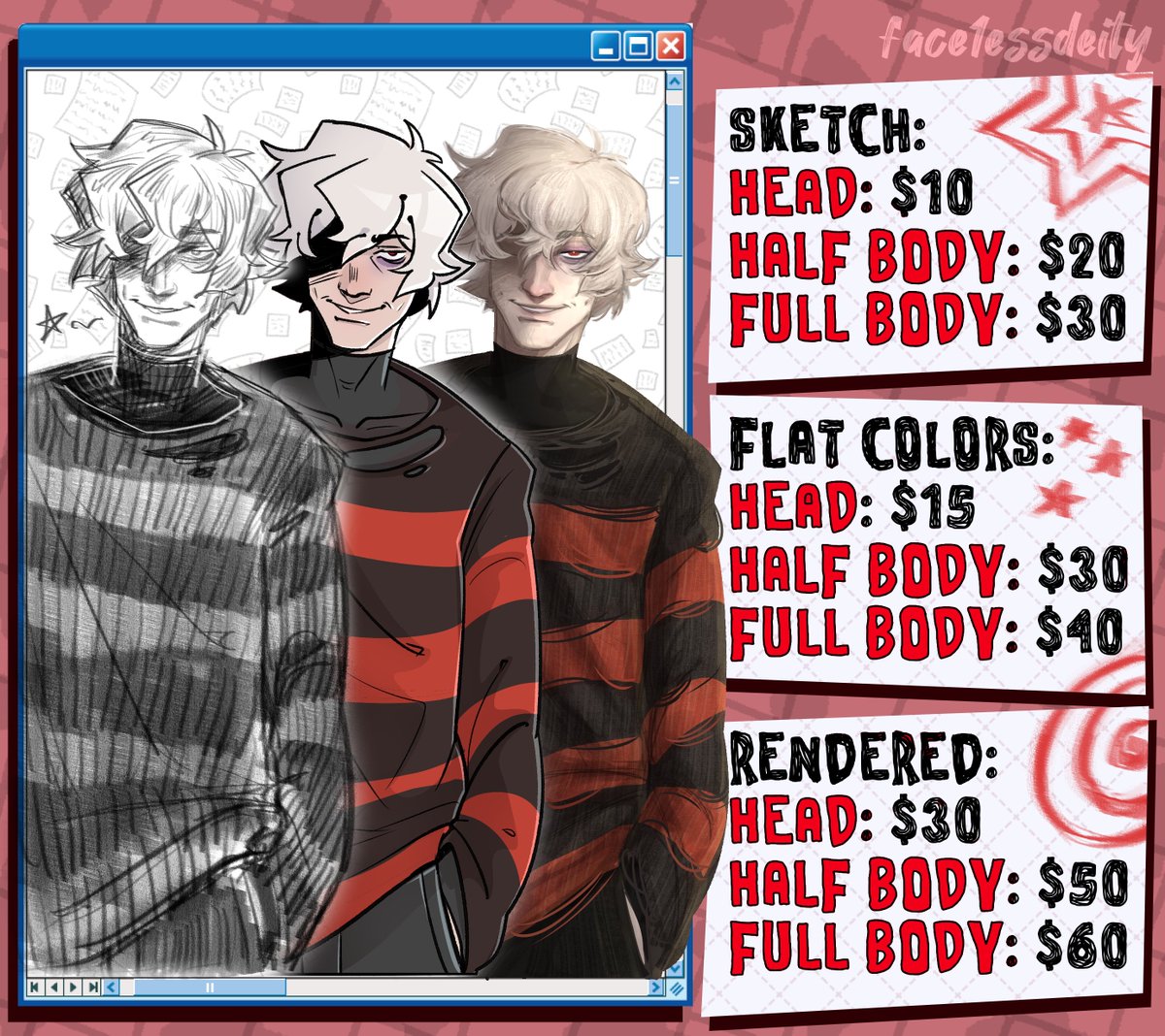 fface1essdeity's tweet image. In need of money bleh :p ☆
DM me if you have any questions ☆