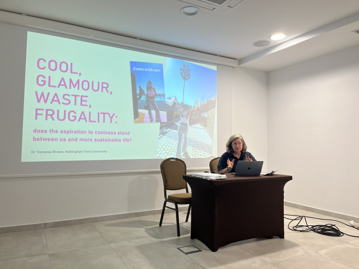 PowerOfPrestige's tweet image. Vanessa Brown discussing cool vs sustainability #PoP25 #Conference #croatia
