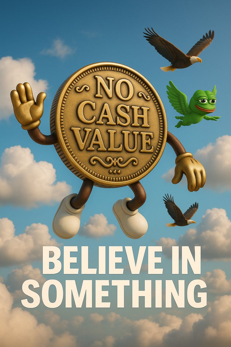NoCashValueClub's tweet photo. Believe In Something. Believe in $Token.
#NoCashValue $Sol https://t.co/0IEz1iRxkl