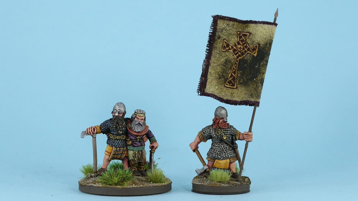 BadgerGamesLLC's tweet image. We love this Robi Baker original. The Battle of Clontarf is won but a group of Vikings break through and High King Brian Boru is forced to make his last stand with loyal retainers. If you love Dark ages, check out this 28mm range!