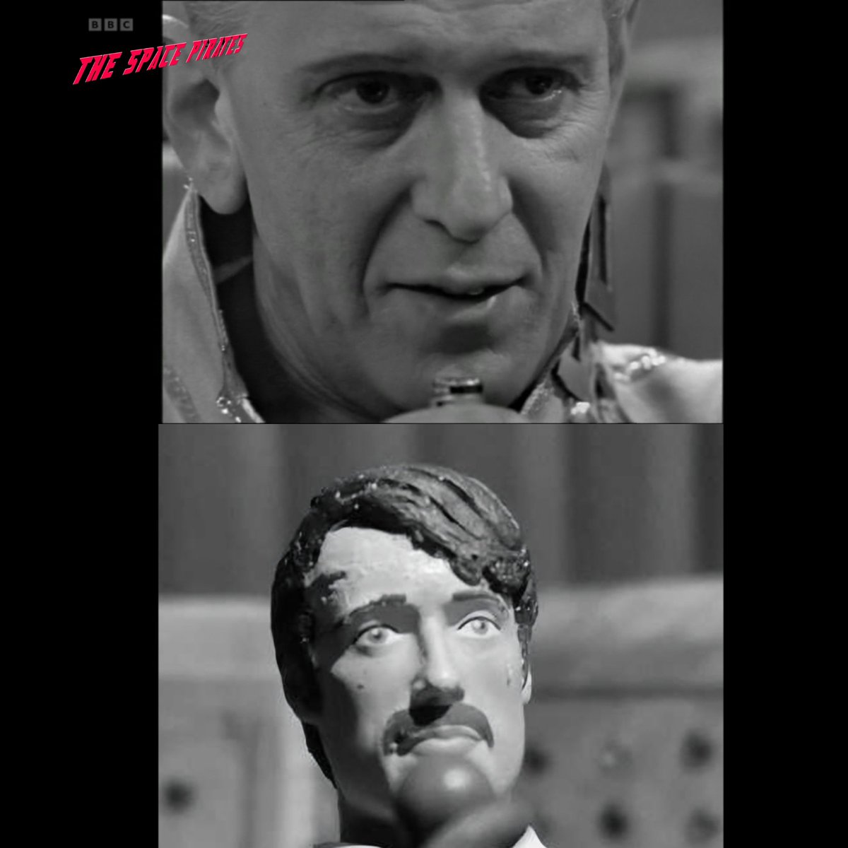 jamiemarshfred's tweet photo. More comparison from episode 2. Decided to use the moustache figure for this character due to availability #missingstory #spacepirates #doctorwho https://t.co/EJeMHrQrha