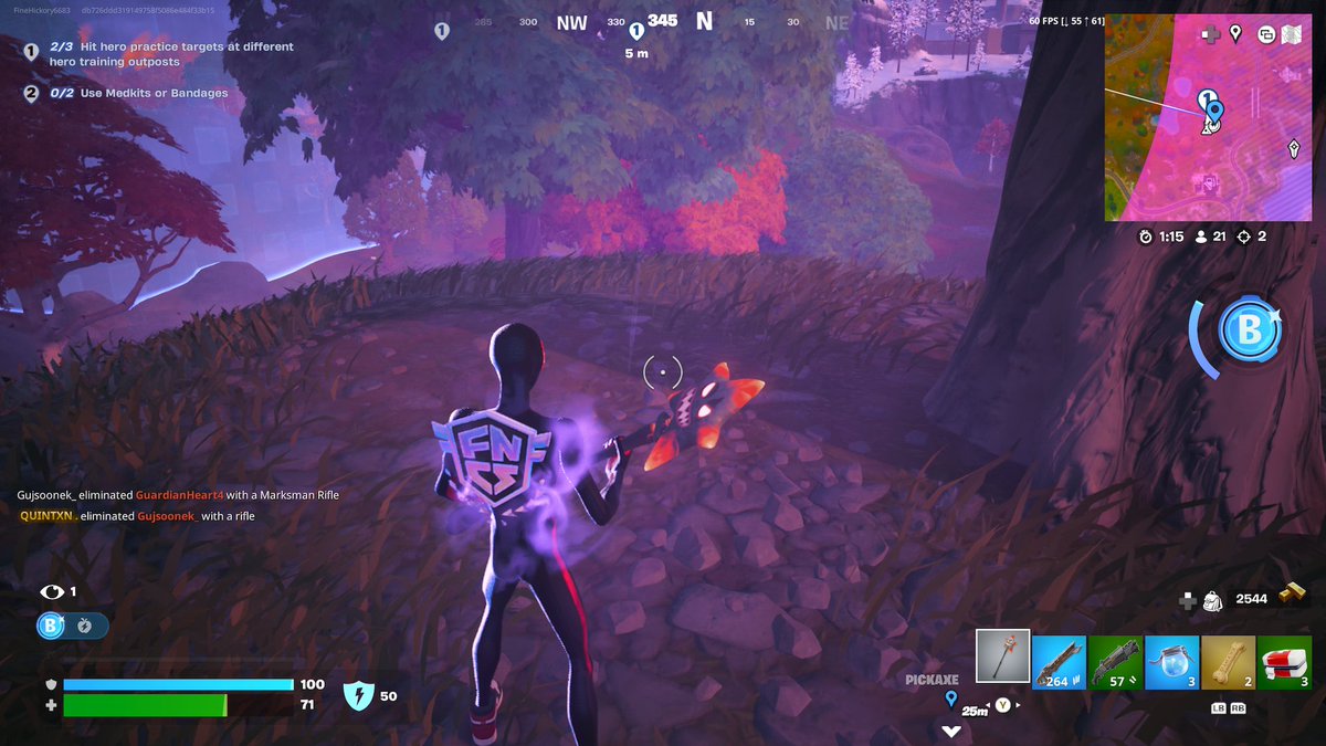 MarisPodegrads's tweet photo. Hey @FortniteStatus when i trying to do the quest "hit hero practice targets at different hero training outposts" there are not there pls fix it https://t.co/6SzVOezlKg